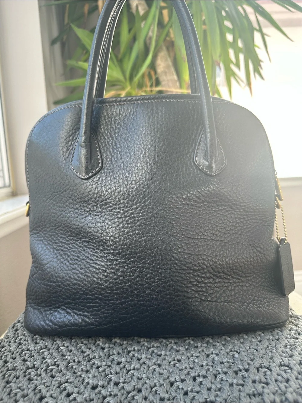 Vintage Coach Black Sonoma Satchel 4921